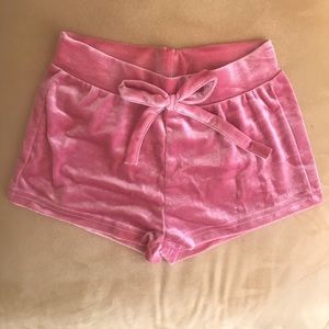 Pink Velvet shorts